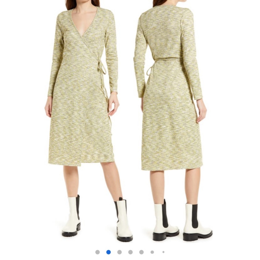 Lisa Says Gag midi wrap dress